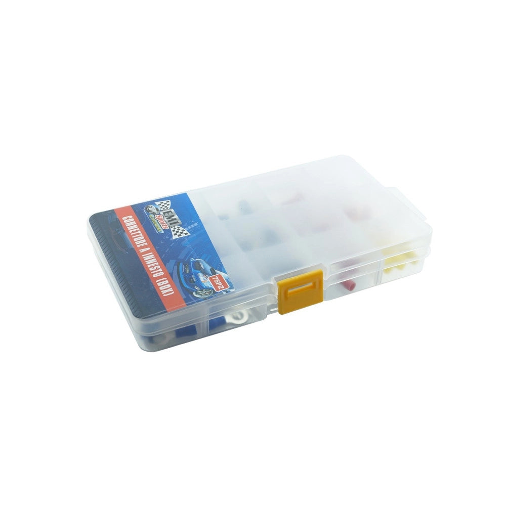 Trade Shop - Set 125 Capicorda Connettori Innesto Terminali Elettrici Preisolati 125 Pezzi Pz -