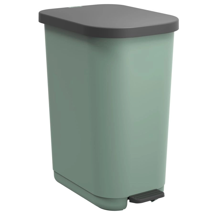 PATTUMIERA A PEDALE 25-40 LT VERDE RESEDA PLASTICA RICICLATA