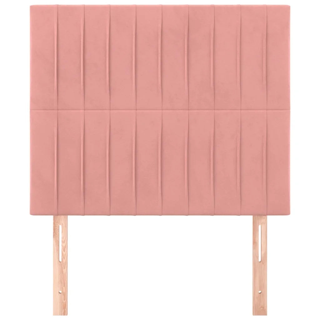 Testiere 2 pz Rosa 100x5x78/88 cm in Velluto