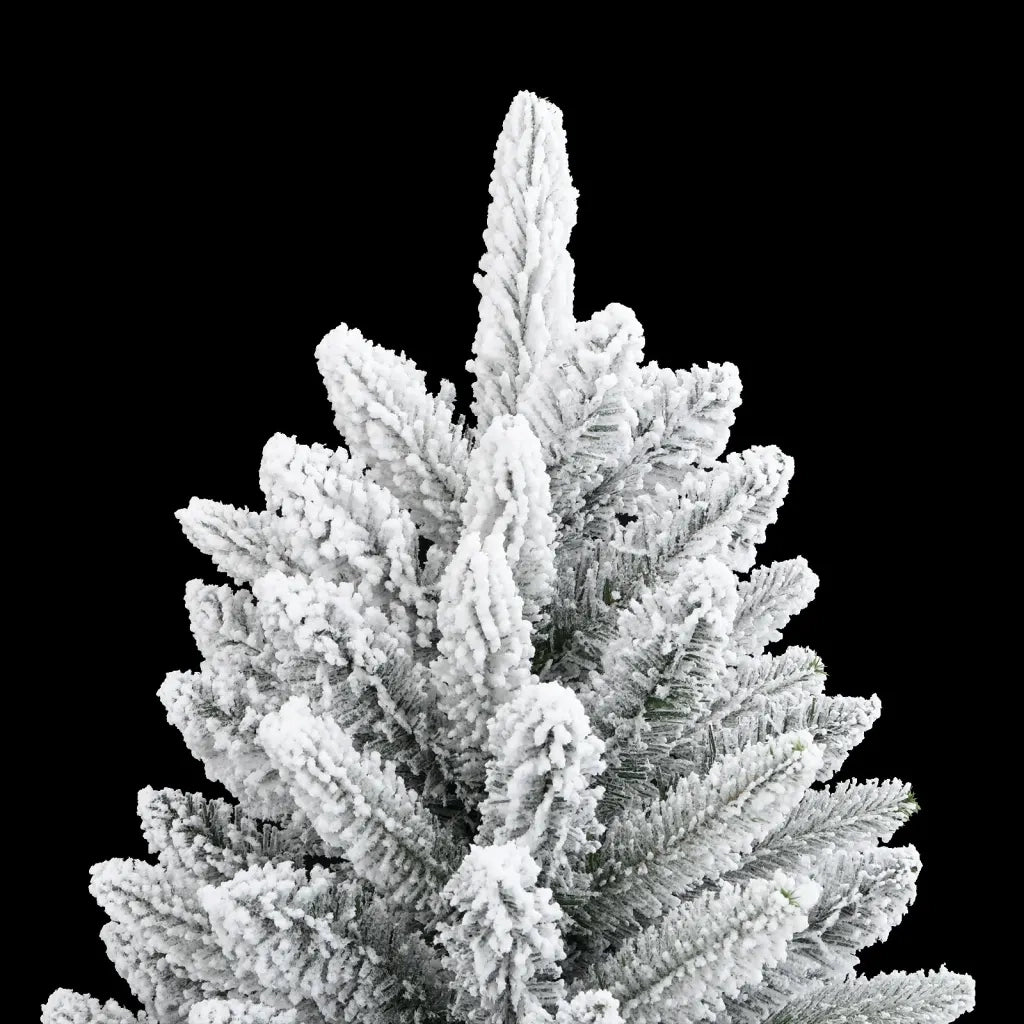 Albero di Natale Artificiale-Albero Natalizio con Neve Floccata 180 cm PVC e PE
