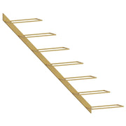 Portavini da Parete per 7 Bottiglie Metallo Dorato CFW7063377