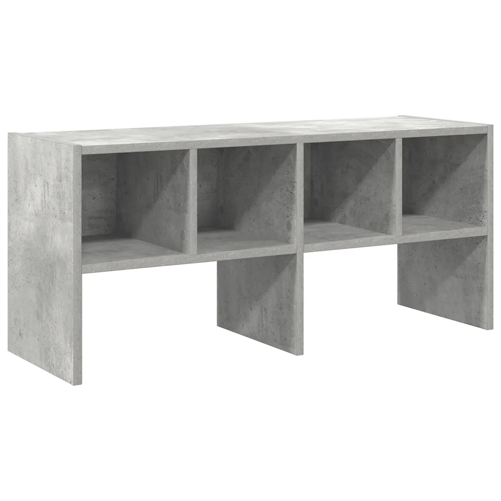 vidaXL Scarpiera Impilabile Grigio Cemento 89,5x30x40 cm