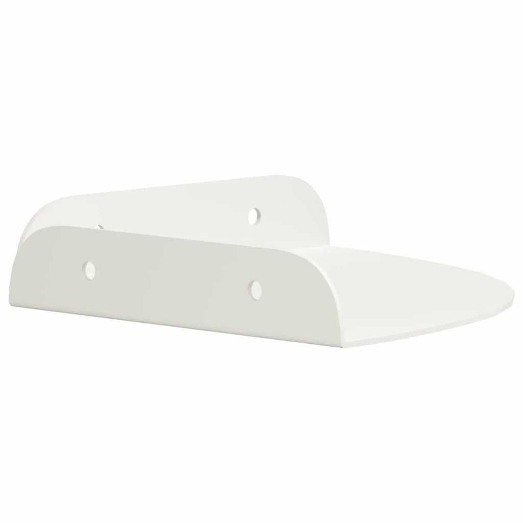 Mensola sospesa con lo scaffale 4 pcs Bianco 15 x 15 x 2 cm 8004085