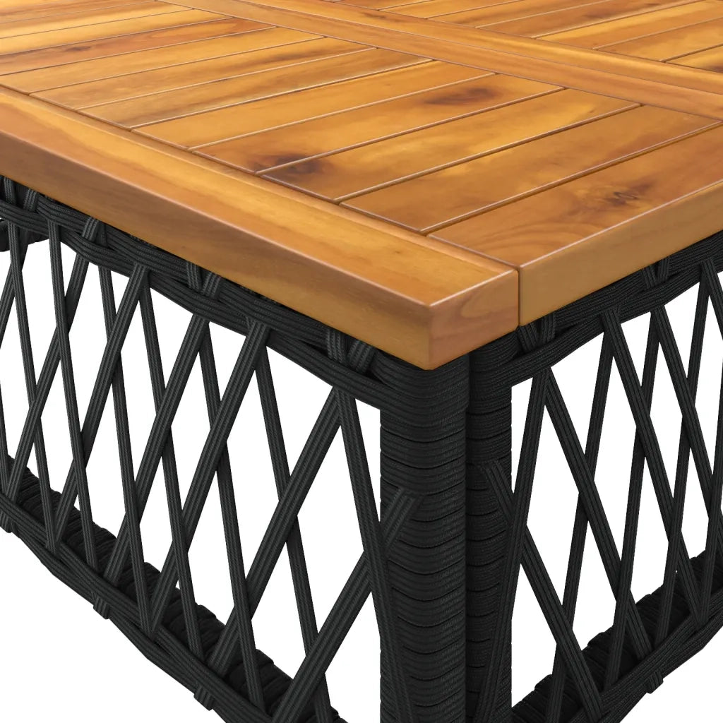 Set Divani da Giardino 2 pz con Cuscini in Polyrattan Nero 368733