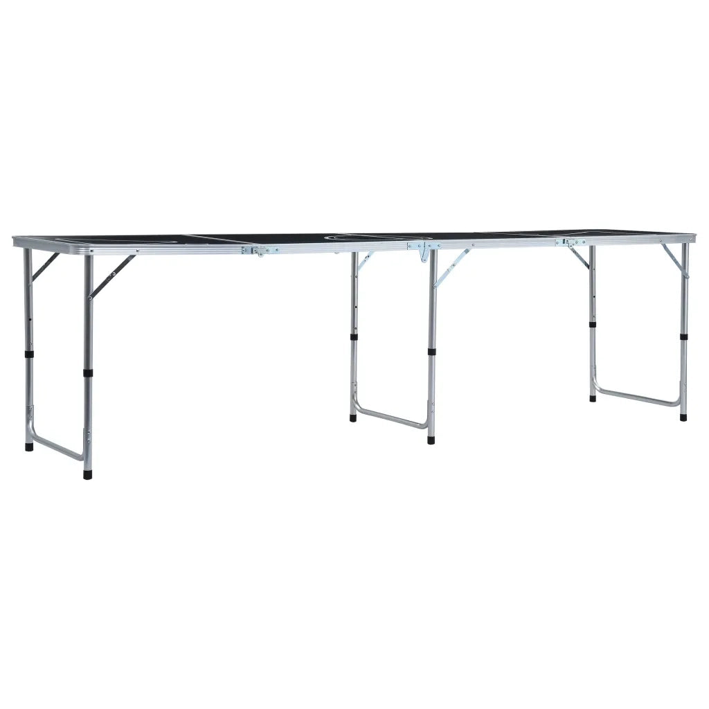 Tavolo da Beer Pong Pieghevole 240 cm Nero CFW9813544