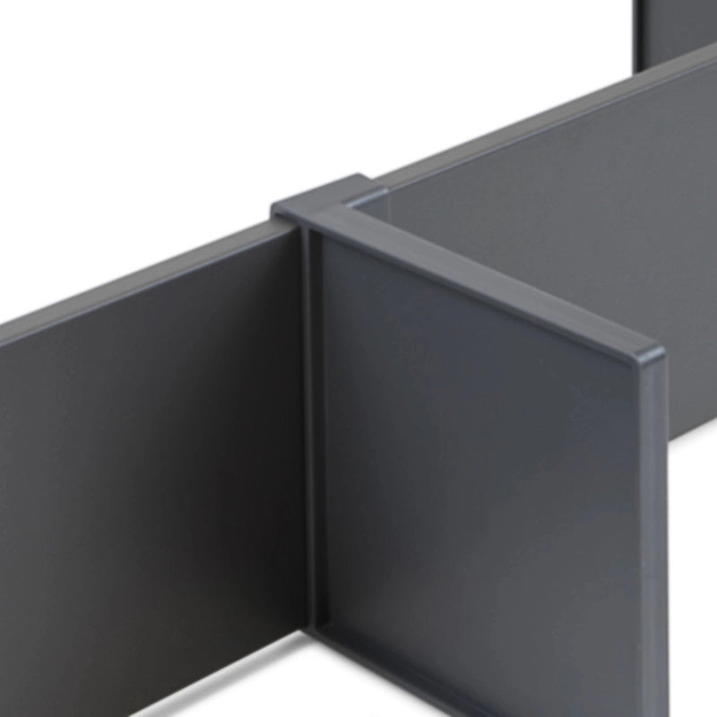 Cassetto esterno Vertex con regolazione 3D altezza 93mm, 40kg, profondità 350mm, Acciaio, Verniciato bianco