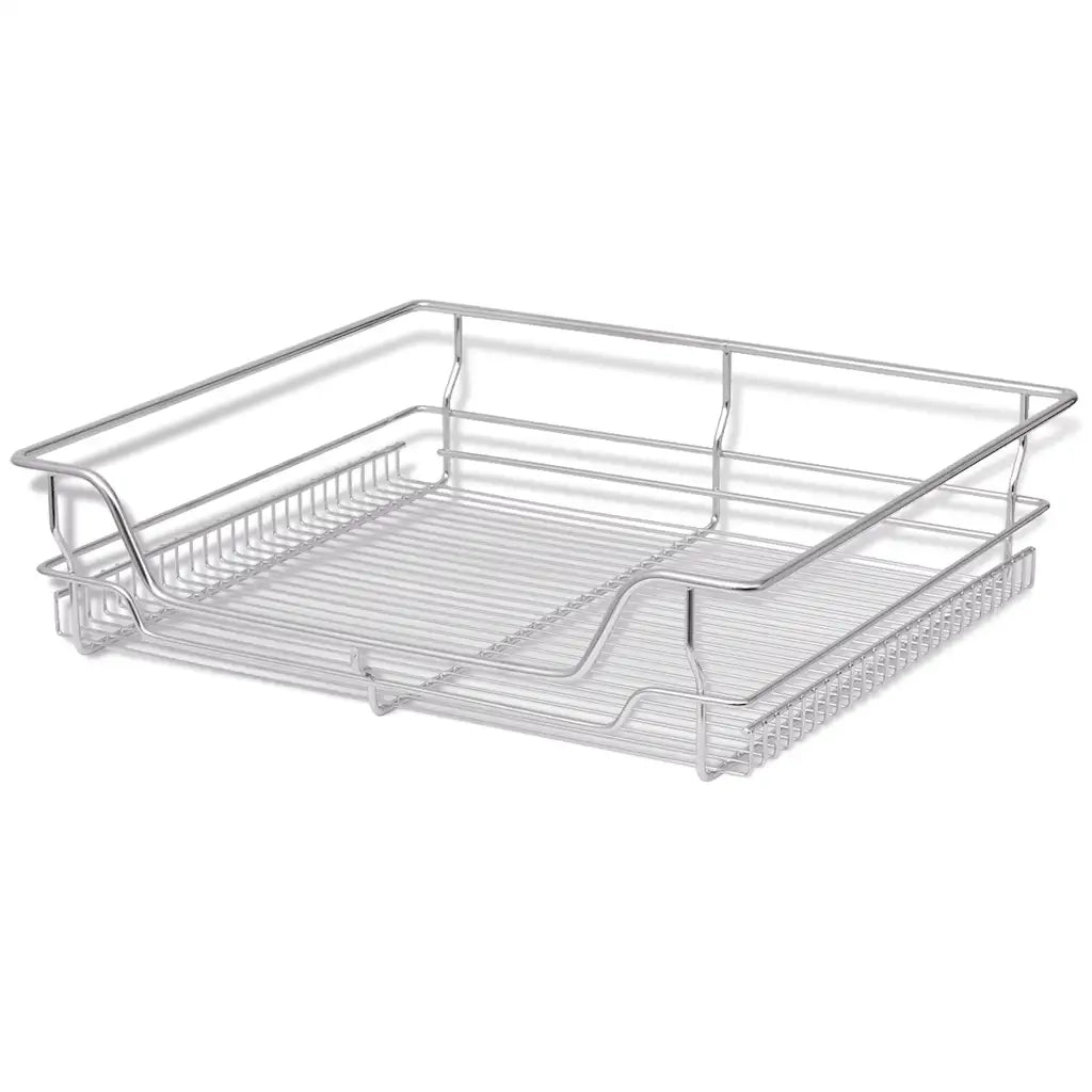 Cestelli a Rete Scorrevoli 2 pz Argento 600 mm