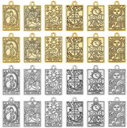 Tarocchi Misterici - Appesi Amuleti - 48 Pezzi - Legering - Creazione Gioielli - Charms per Progetti Creativi