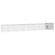 Gabbia per polli 700 x 91 x 100 cm acciaio zincato grigio 02_0041661