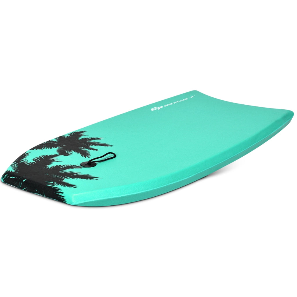 Tavola da surf con cinturino per piedi Bodyboard da surf per bambini/adulti 94cmx48cmx6cm Blu e bianco