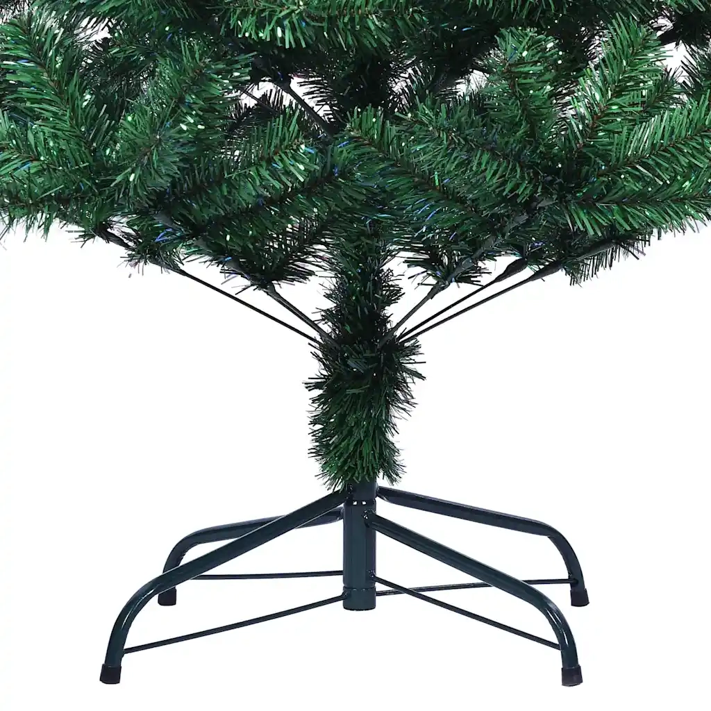 Albero di Natale Artificiale Punte Iridescenti Verde 120 cm PVC 344638