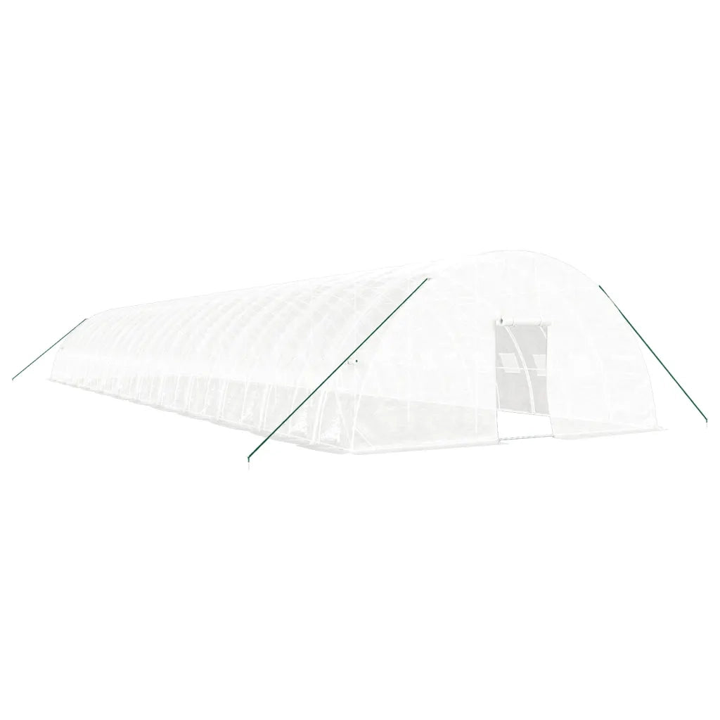 Serra con Telaio in Acciaio Bianco 144 mÂ² 24x6x2,85 m