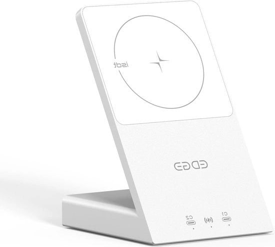 Piastra di ricarica wireless multi-dispositivo da 15W per AirPods iPhone Samsung Galaxy - stazione di ricarica