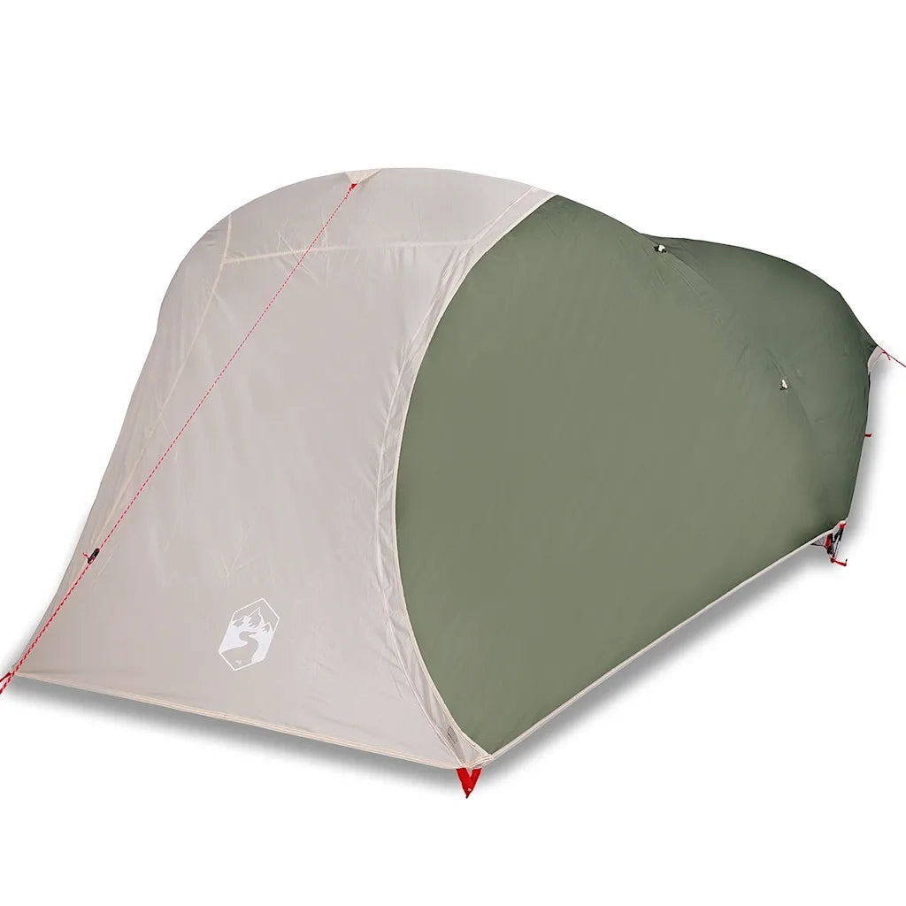 Tenda da Campeggio a Cupola per 4 Persone-Tenda per Escursionismo Verde Impermeabile 111241