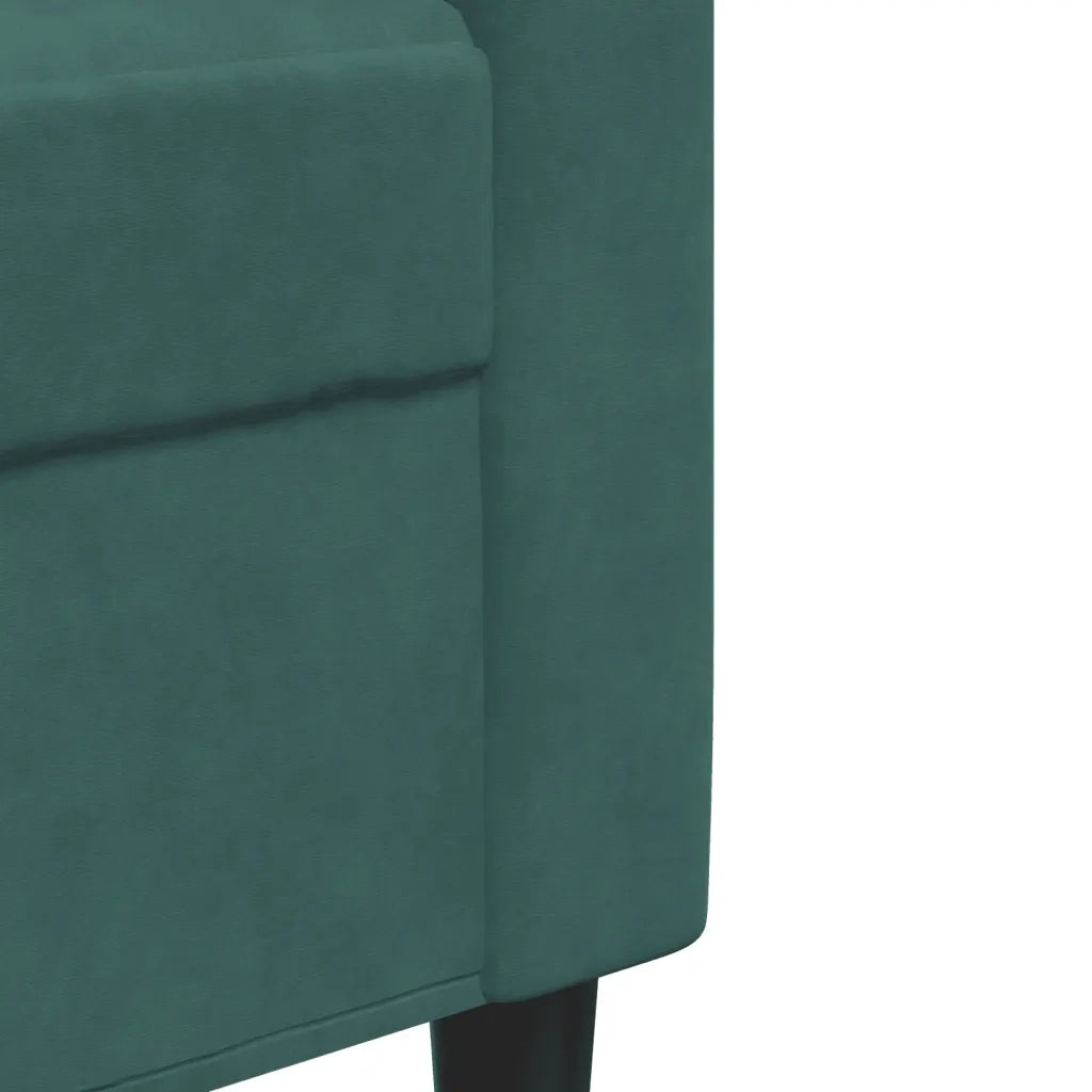 Divano Sedia-Poltrona Verde Scuro 60 cm Velluto 750806