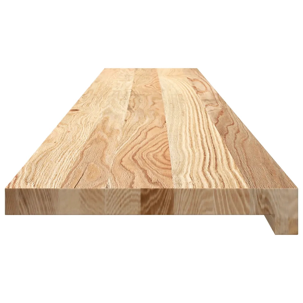 Davanzali 2 pz Non Trattati 140x30x2cm Legno Massello di Rovere CFW4753621