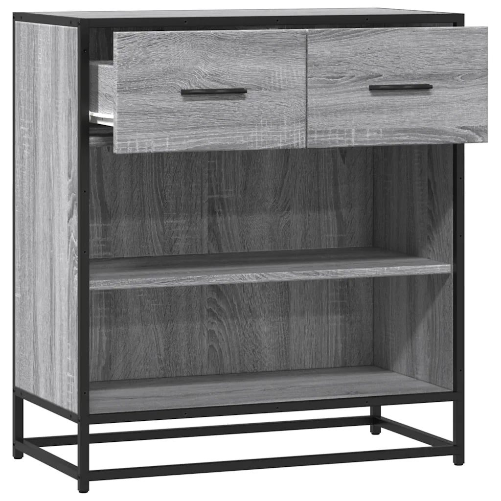 Credenza Grigio Sonoma 68x35x76 cm in Legno Multistrato