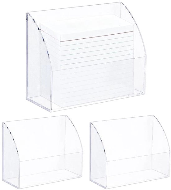 Supporto per mappe in acrilato trasparente - Formato 3x5 cm - Resistente allo shock - Kantoor/Bureau - Dimensioni 14,5 x 5,5 cm - Supporto per mappe