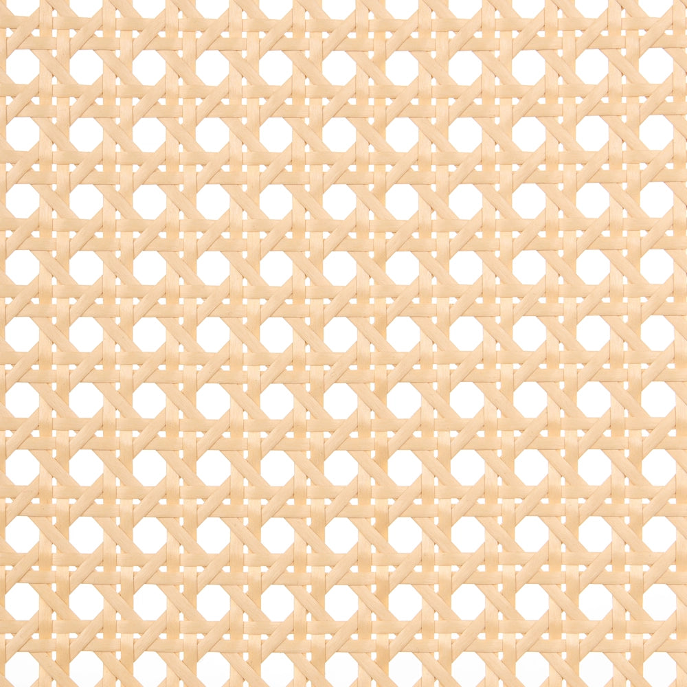 Poltrona a dondolo imbottita con schienale Vienna stile scandinavo struttura in legno di gomma tessuto marrone e beige chiaro