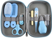 Set di cura per neonati 8 pezzi, set di cura per neonati (blu), set di cura per la salute del neonato, set di cura per capelli, unghie, naso e bocca, set di cura per neonati