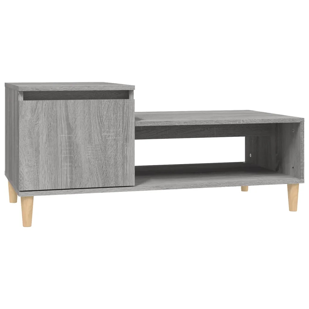 Tavolino da Salotto grigio sonoma 100x50x45cm Legno Multistrato cod mxl 26105