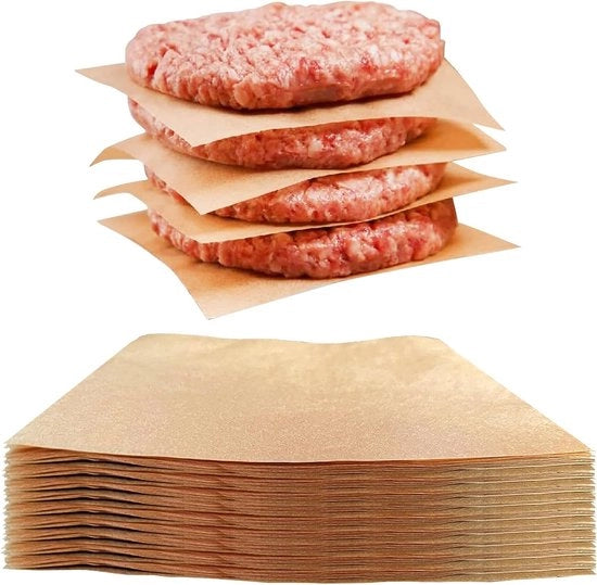 Bakpapier per Frittelle - 500 Stuks, 14x14 cm, Ideale per Smashburgers e Pistole per Hamburger