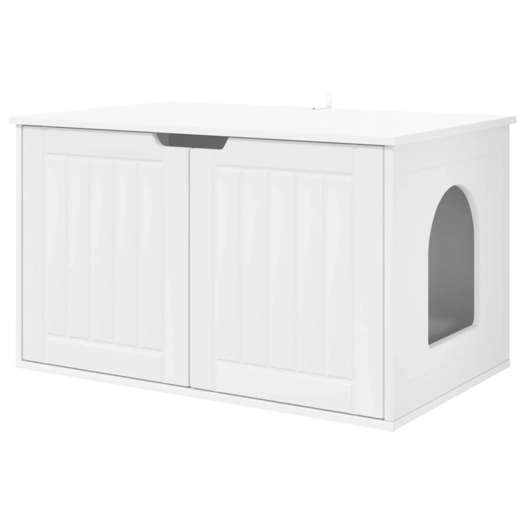 Casa per Gatti Bianco 85 x 55 x 50,5 cm Legno multistrato