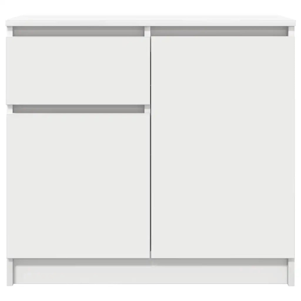 Credenza con Cassetto-Buffet-Armadio da cucina Bianco 71x35x65 cm in Legno Multistrato 417613