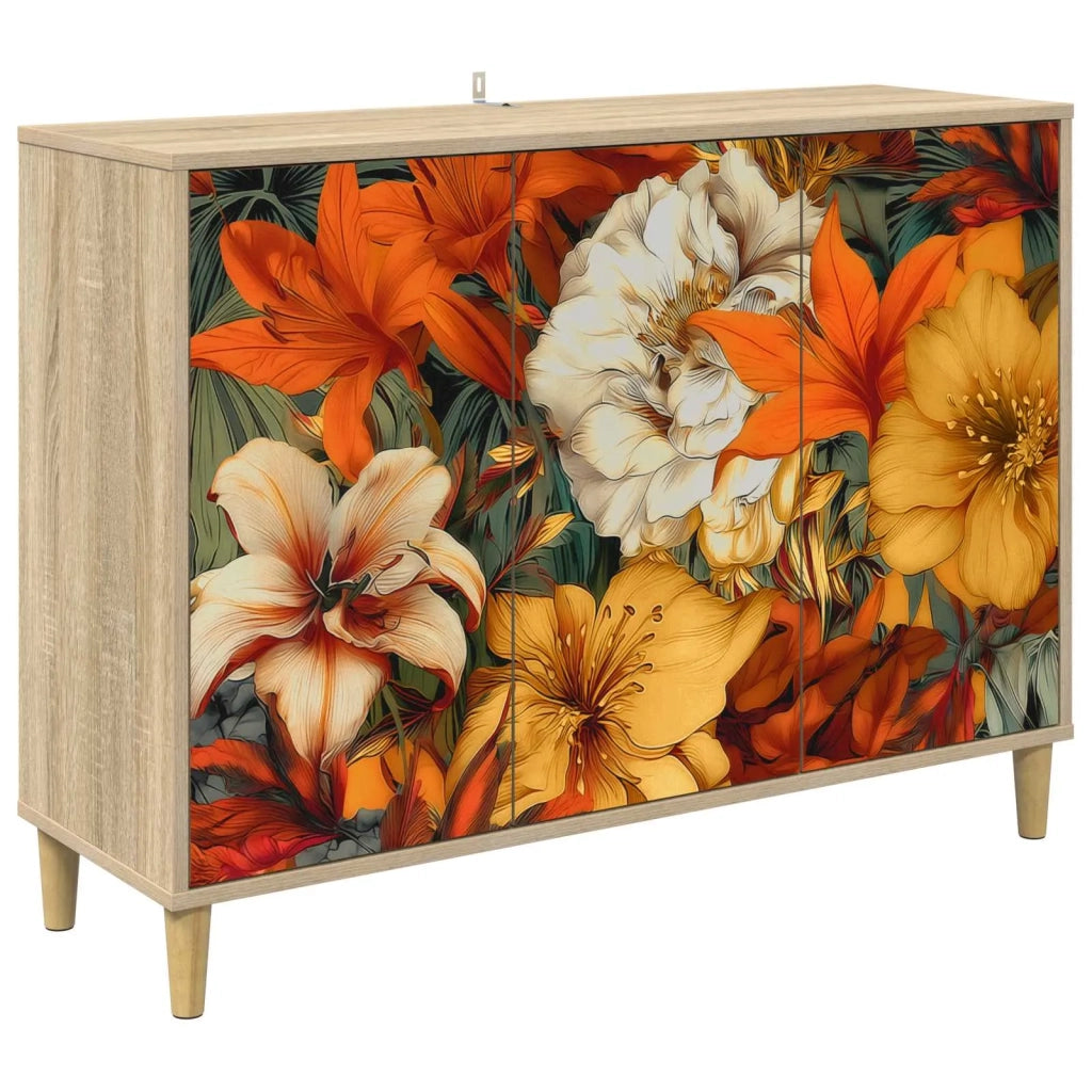 Credenza GENNEP Sonoma 102 x 33 x 75 cm Legno ingegnerizzato 8006955