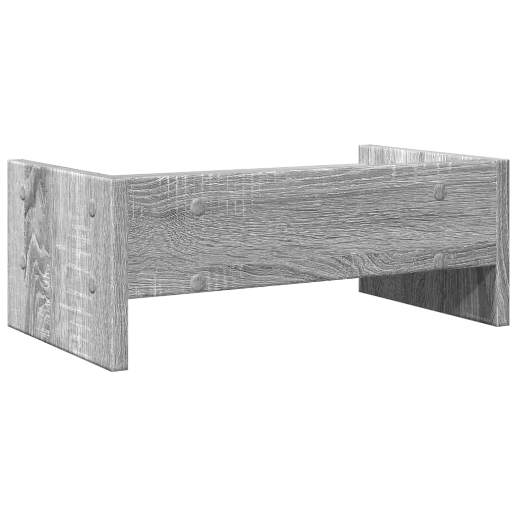 Supporto per monitor Sonoma mobile da scrivania 42 x 24 x 16 cm legno ingegnerizzato grigio 02_0044988