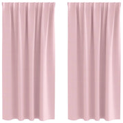 Tende Oscuranti | Tende Blackout con Anelli 2 pz Rosa baby 175 x 140 cm
