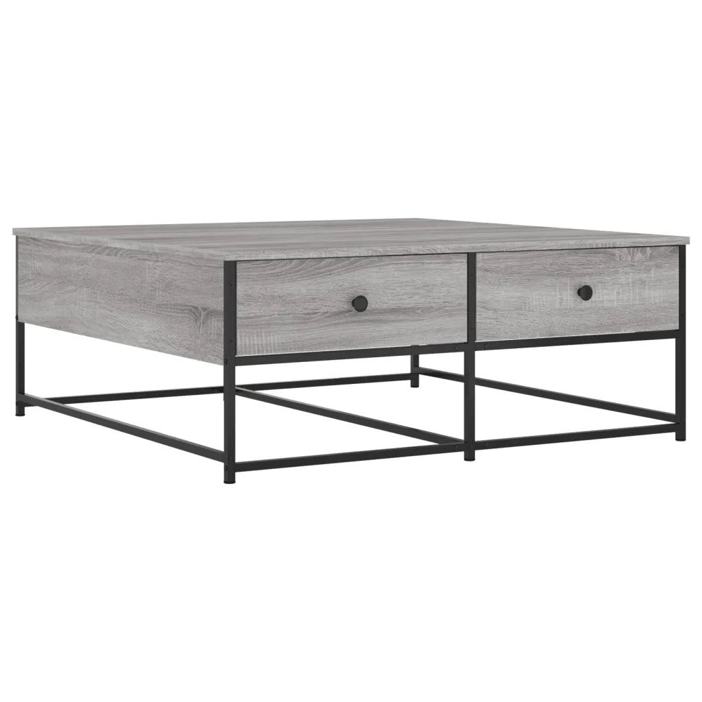 Tavolino da Salotto Grigio Sonoma 100x99x40cm Legno Multistrato 835297