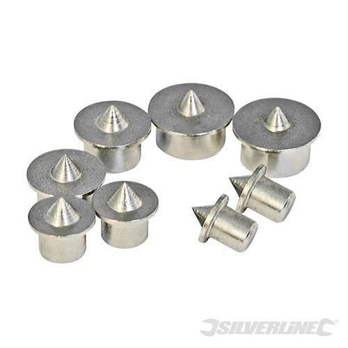 Set di perni con punta centrata per l'allineamento di fori falegnameria silverline