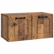 Mobile Porta TV da Muro-Credenza per TV sospesa Legno antico 59,5 x 31 x 30 cm 496201