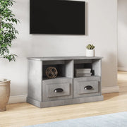 Mobile Porta TV-Mobile per TV-Credenza TV Grigio Cemento 80x35x50 cm in Legno Multistrato