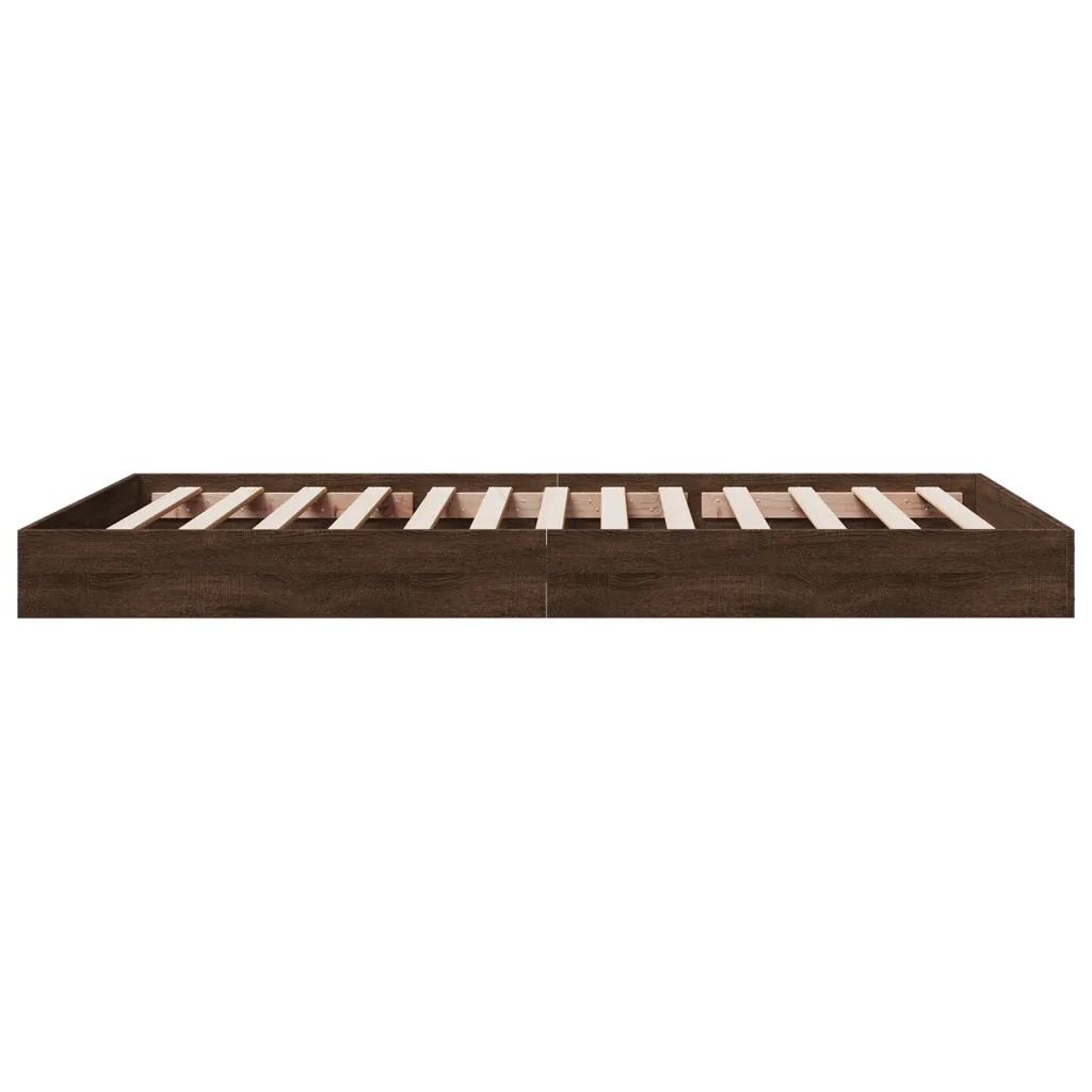 Giroletto senza Materasso Rovere Marrone 100x200 cm Truciolato