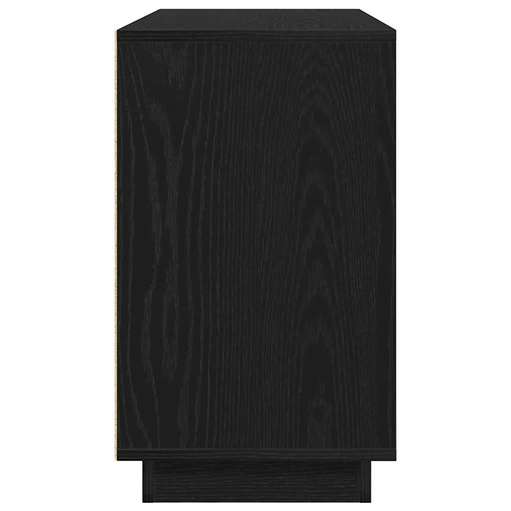 Credenza-Buffet-Armadio da cucina Rovere Nero 102 x 35 x 60 cm Legno multistrato