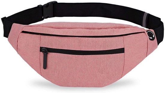 Zakken unisesso con cinturino regolabile, con connessione per cuffie, 4 tasche con chiusura a righello