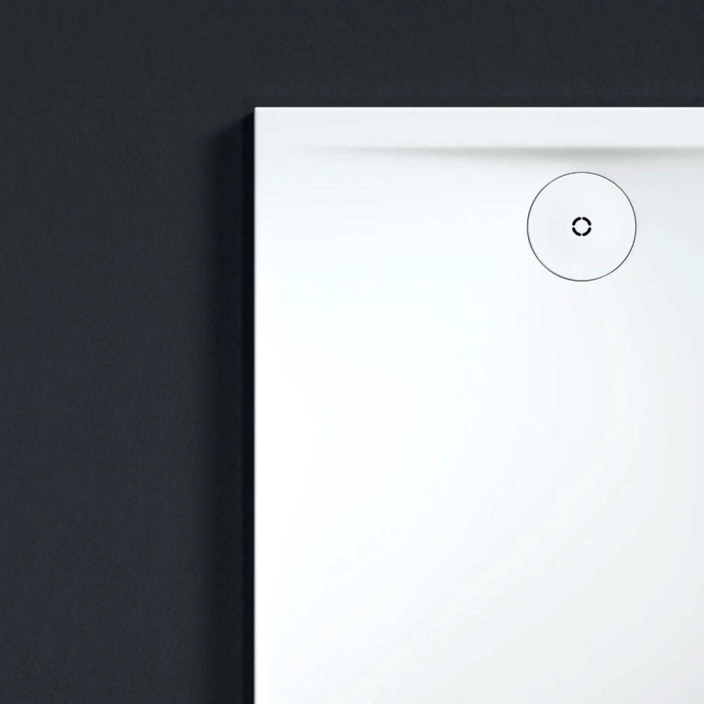 Piatto doccia in solid surface bianco, misura 70x160