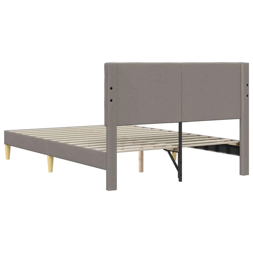 Struttura del letto con testiera Tortora 120 x 190 cm Tessuto 42027783