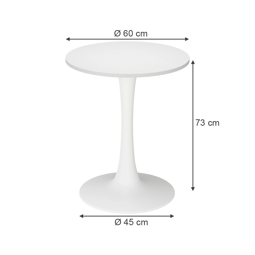 Vicco tavolo da pranzo Bianco 60 x 60 cm