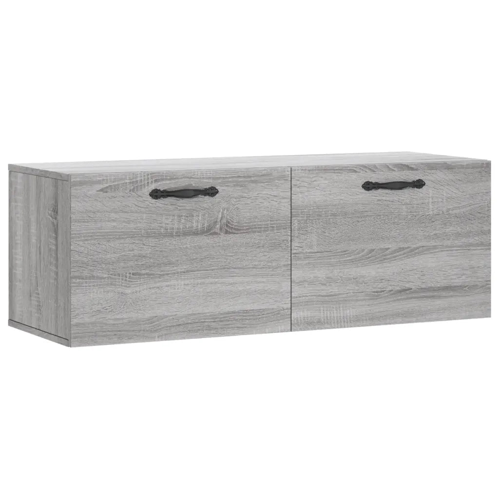 Mobile a Parete Grigio Sonoma 100x36,5x35 cm Legno Multistrato 830130
