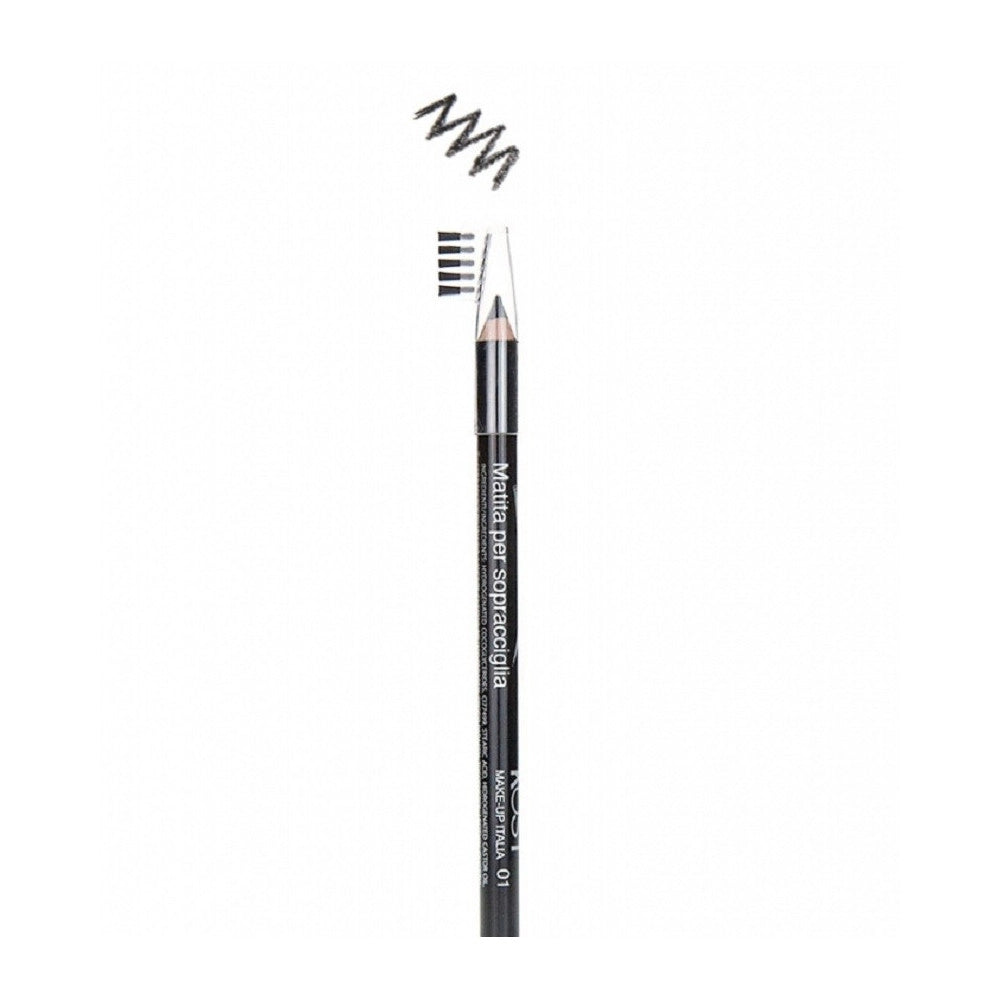 Trade Shop - Matita Per Sopracciglia Effetto Naturale Con Pettine Spazzolino Ciglia Make Up -