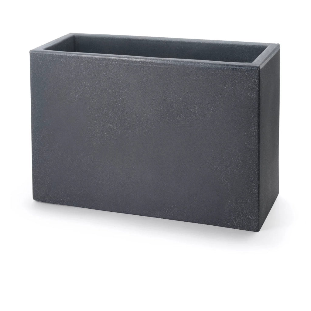Fioriera Rettangolare colore Antracite 79x30 CM H 30 mod. Schio Cassa