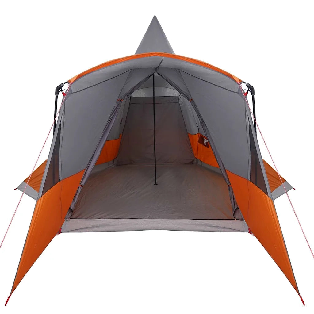 Tenda Teepee per 8 Persone con tetto Grigio e arancione 42003998