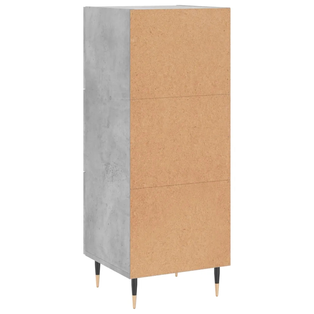 Credenza-Buffet-Armadio da cucina Grigio Cemento 34,5x34x90 cm in Legno Multistrato 222703