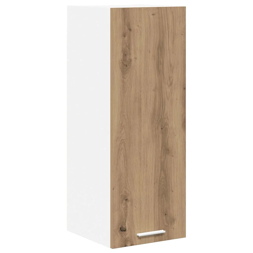 Armadio pensile Rovere Artigiano e Bianco 30 x 31 x 80 cm 884256