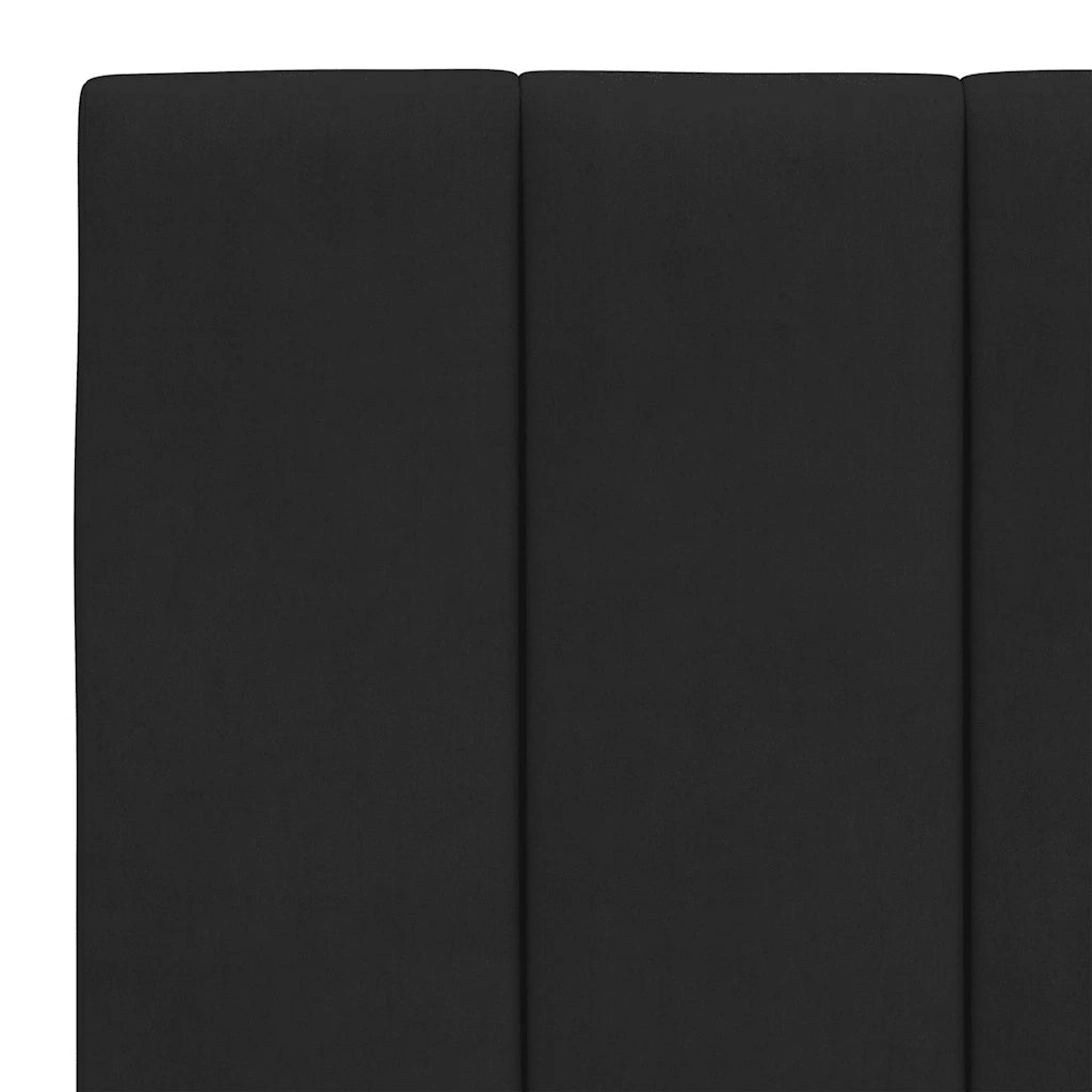 Giroletto senza Materasso Nero 140x200 cm in Velluto