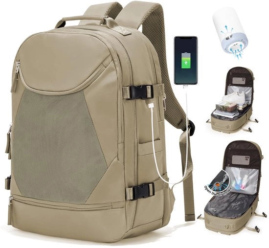 Borsa a vuoto da viaggio per donna, zaino a vuoto con sistema di aspirazione per viaggi, borsa da viaggio a vuoto per Ryanair con pompa impermeabile