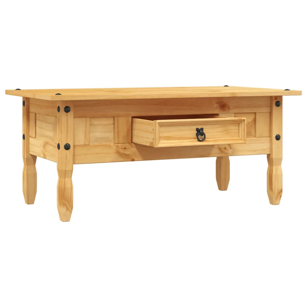 Tavolino da CaffÃ© Legno Pino Messicano Corona Range 100x60x45cm cod mxl 15104